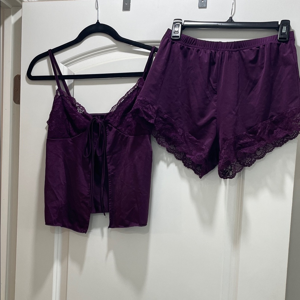 Lace Trim Sleepwear Set